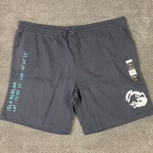Jurassic World Shorts Men's 3XL Gray Gym Sweat Athletic Jurassic Park NEW NWT
